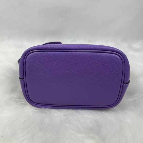 Coach Rowan Bucket Bag Shoulder/Crossbody In Leather & Canvas Iris CBH06 NWT - Picture 12 of 12